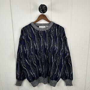 Vintage 90's Navy & Black Coogi Style Sweater X-Large